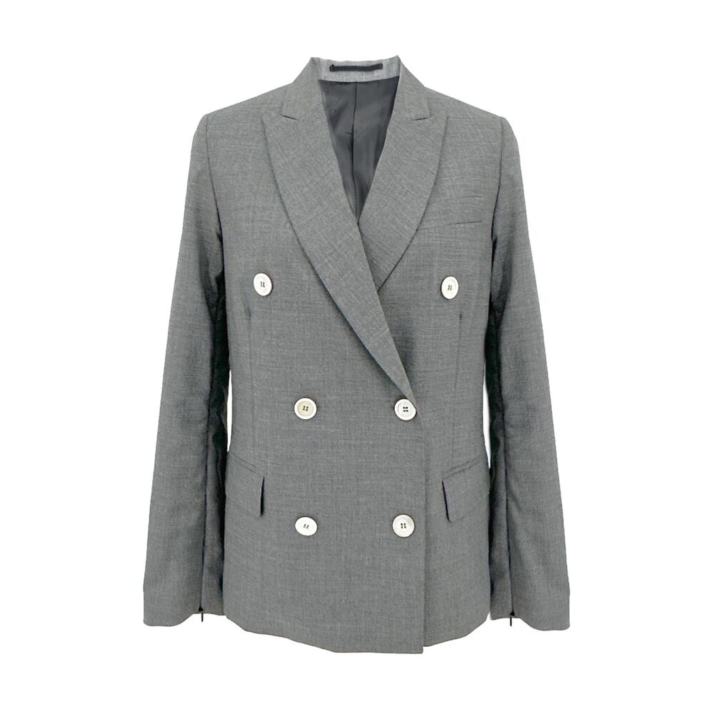 GOLDEN GOOSE Misam Double Breasted Blazer Jacket in Grey XS